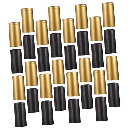 BRIGHTFUFU 100pcs Wine Saver Vacuum Stoppers Red Wine Bottle Sealing Film Heat Shrink Caps Bottle Seals