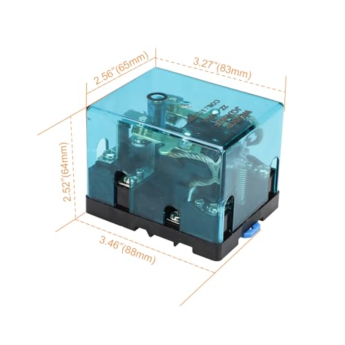 image for Weasch 2Pcs High Power Relay JQX-62F-2Z, Coil Voltage AC 220V 120A, DP