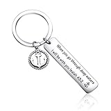 Inspirational Jewelry for Best Friend Keychain Motivational Gift Brother Gift BFF Keychain Son Gift...