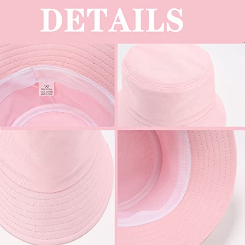 3 Packs Unisex Athletic Bucket Hat Solid Colors Sun Hat With Uv Protection For Outdoor Sports Packable Summer Hats 3 Black/White/Pink One Size #TOP4