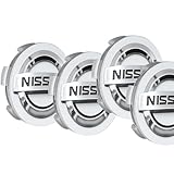 4PCS Wheel Center Caps for Nissan Replacement Accessories, ABS Wheel Rim Hubcaps Hub Cover, 54mm/2.13 Inch (Silver)