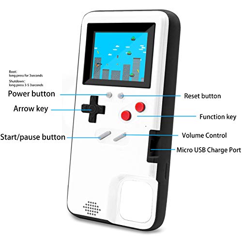 image for LucBuy Game Console Case for iPhone, Retro Protective Cover Self-Power