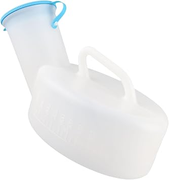 Large Capacity Leakproof Portable Pee Bottle Male Female Urinal for Travel Hospital Elderly Patients (800ml Male)