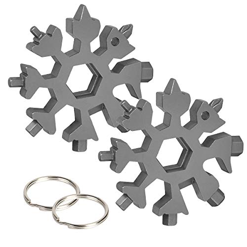 18 in 1 Snowflake Multi Tool, Portable Outdoor Travel Camping Multi Stainless Steel