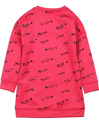 Girl's All-Over Print Dress with Matching Tights, Sizes 2-72