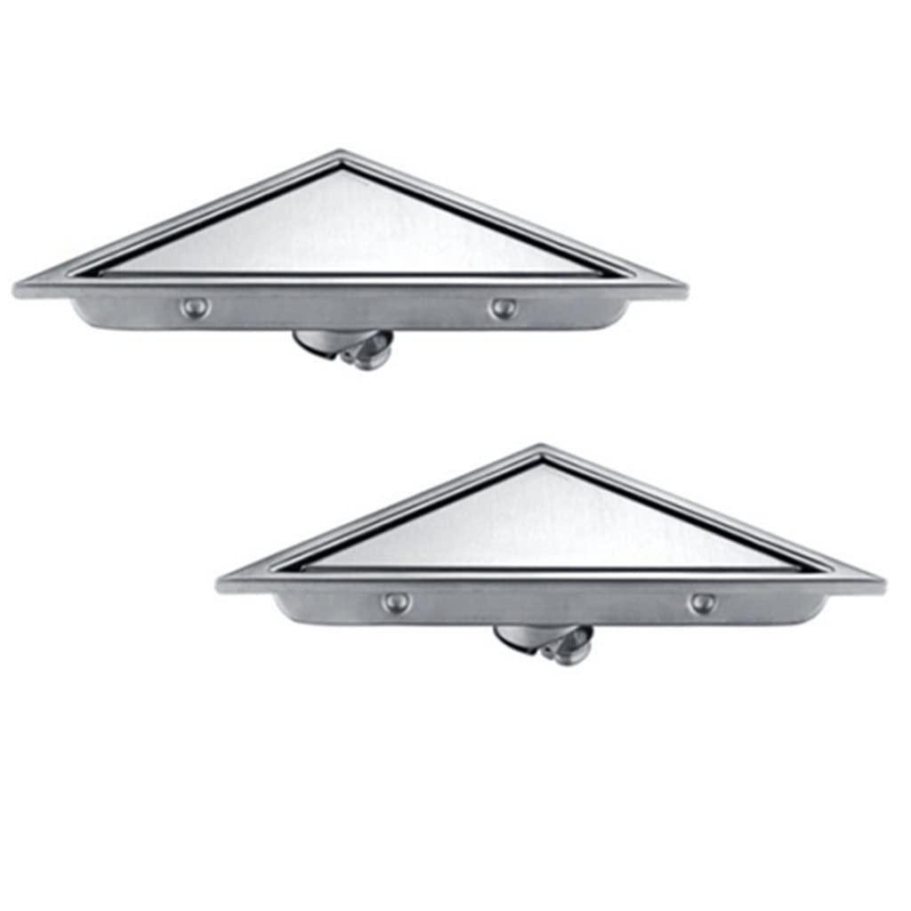 Vidange de sol contre blocages eau grilles douche triangle carrelage 2x