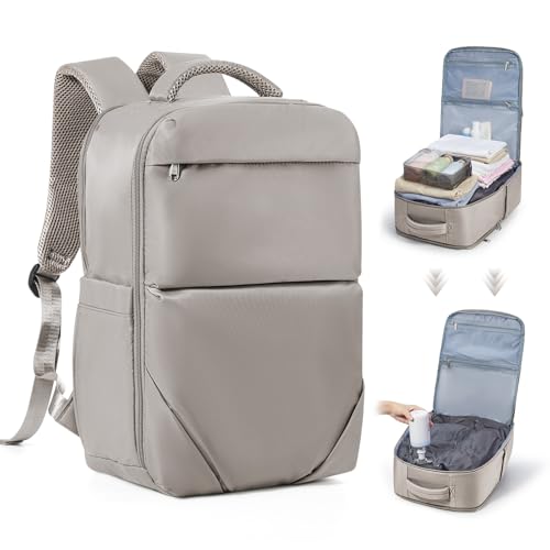 coofay Vakuum Rucksack Handgepäck Flugzeug Vakuum Reiserucksack Ezyvac Spacevac Airbag Rucksack mit Vakuumsystem Vacuum Backpack Travel Reiserucksack mit Vakuumsystem Vakuumrucksack für Reisen Khaki