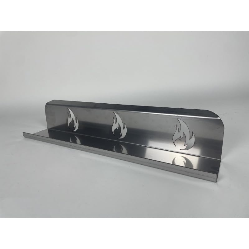 Barra Parafiamma in Acciaio per Forno a Legna – 60x10 cm, Altezza 12 cm – Protezione per Cottura Diretta – Ideale per Pizze, Pane e Alimenti Artigianali