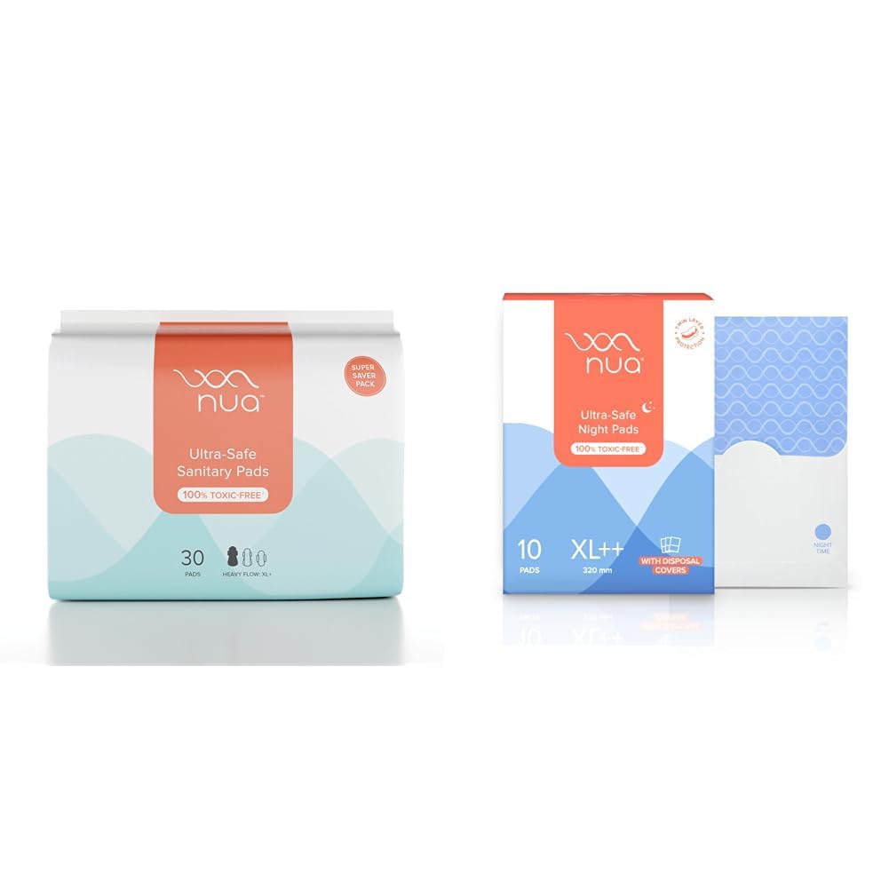 Nua Combo Super Saver (30Xl+) + Overnight Pads (Xl++,2 Count)