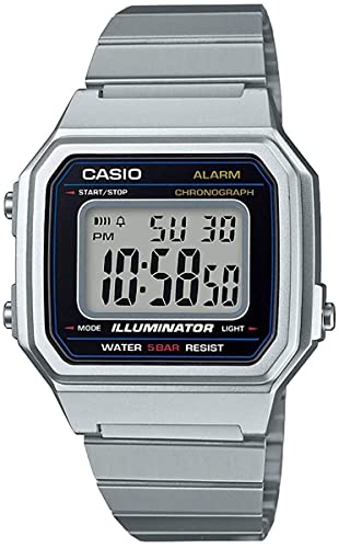 Casio Men's 'CLASSIC' Quartz Metal and Stainless Steel Casual Watch, Color: Silver – Toned (Model: b650wd – 1acf)