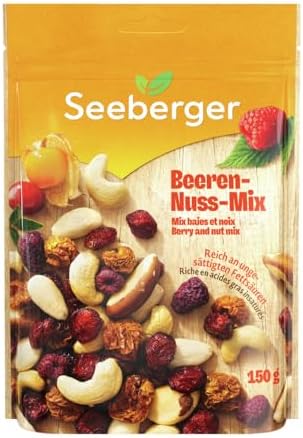 Seeberger Beeren-Nuss-Mix, Knackige Mischung, vegan (12 x 150 g)