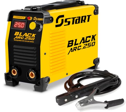 Máquina De Solda Inversora 250a 220v Mma Tig Eletrodo Cor Preto/amarelo Black Arc 250 Start