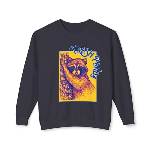 Trash Panda Sweatshirt - Comfy and Funny Unisex Lightweight Crewneck
