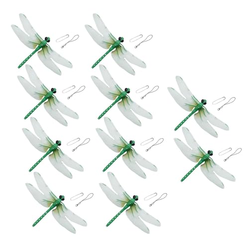 Clip a libellula, realistiche decorative da giardino, decorazione da giardino, per giardinaggio, cortile, balcone, terrazza, cortile, , esterno, esterno e interno