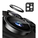 TORRAS For いphone15pro カメラ保護 【航空宇宙レベルの美しさと強さ】For いphone15pro max カメラレンズ保護 強化ガラス 黒縁取り 1セット iphone15pro・iphone 15 pro max 用カメラフィルム ブラック LensGuard