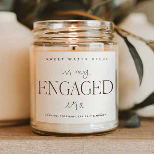 Engaged Era Soy Candle - 9 oz Bridal Shower Gift with Floral Scents and 40+ Hours of Relaxing Burn Time, Made in the USA - Image 3