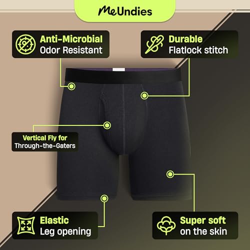 MeUndies – Men’s Boxer Briefs with Fly – 6” Inseam with Breathable and Comfortable Tencel Micro Modal Fabric2