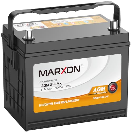 MARXON Group 24F AGM Battery – 12V 70Ah 710CCA Start-Stop Automotive Battery