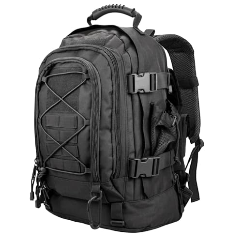 Tactical Backpack Military Army Daypack – Assault Pack for Men Molle Backpacks Bug Out Bag 3 Day Pack for Hiking Camping Travel Hunting Rucksack Trekking Black