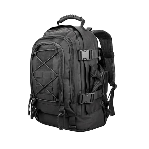 Miramrax Tactical Backpack Military Army Daypack - Assault Pack for Men Molle Backpacks Bug Out Bag 3 Day Pack for Hiking Camping Travel Hunting Rucksack Trekking Black