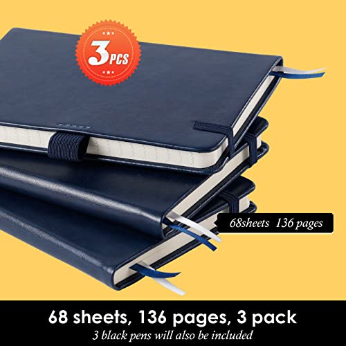 Image of NIRMIRO Pocket Notebook Journals, 3 Pack Mini Small Notebooks for Work