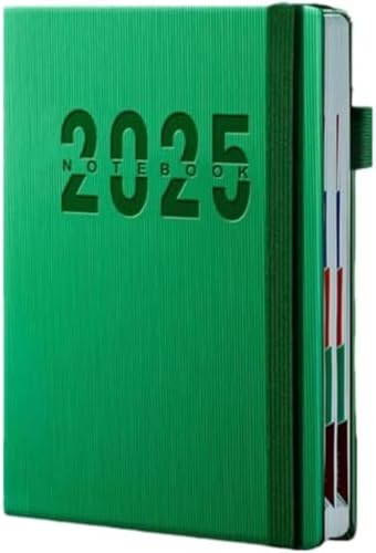 Oanawy 手帳 2025 1月始まり A5 スケジュール帳 システム200枚 400ページ 日記帳 ビジネス (D) (H)