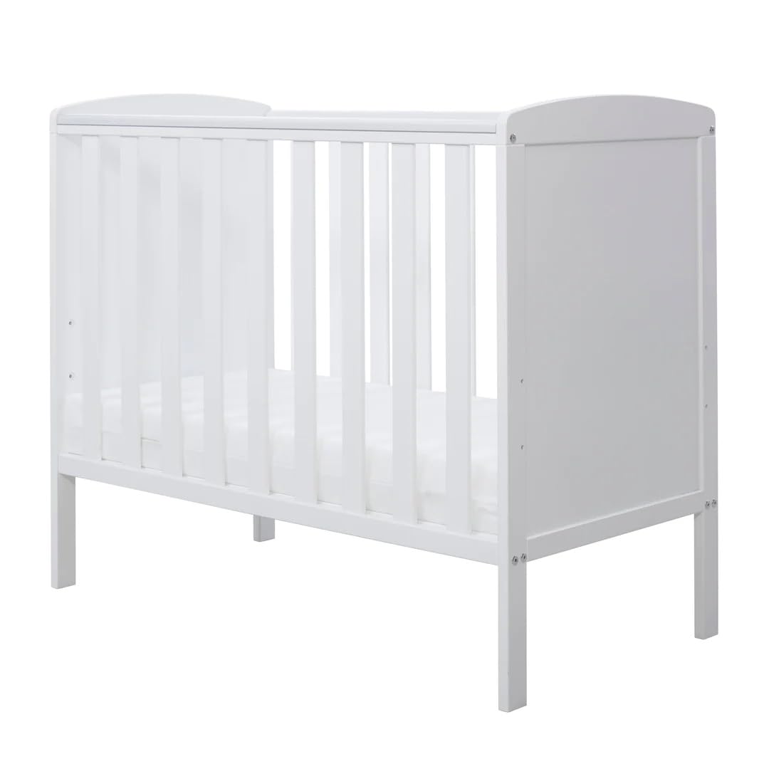 Ickle Bubba Coleby Space Saver Cot – Compact 3-in-1 Cot, Adjustable Base,  Suitable from Birth to 18 Months, Open Slatted Sides Teething Rails