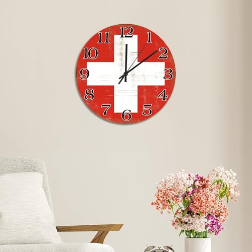 Horloge murale ronde Suisse cadeau souvenir de voyage - 5