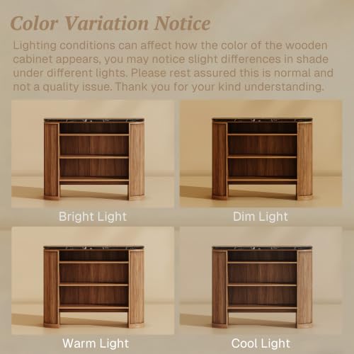 Image of BELLEZE 44 inch Jagger Console Table - Camel