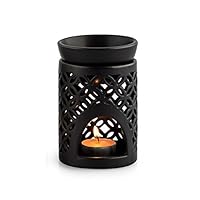 pajoma Duftlampe Nimo, Schwarz, aus Keramik, 12 x 12 x 12.5 cm