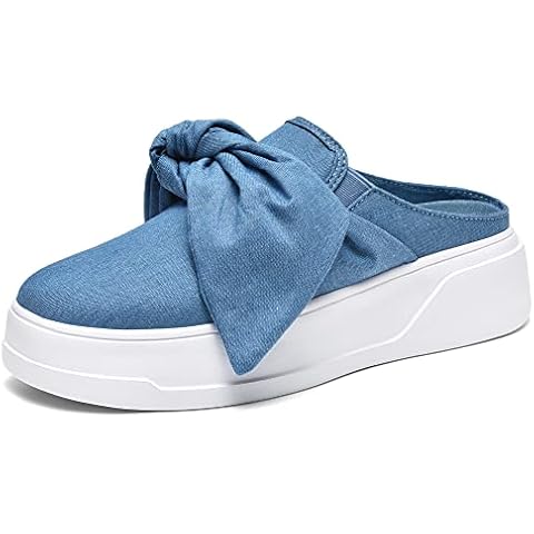 K KIP WOK Women's Mesh Slippers Sandals Summer Beach Shoes Lightweight Outdoor Walking Slippers(Denim Blue,6.5B(M) US) Cover