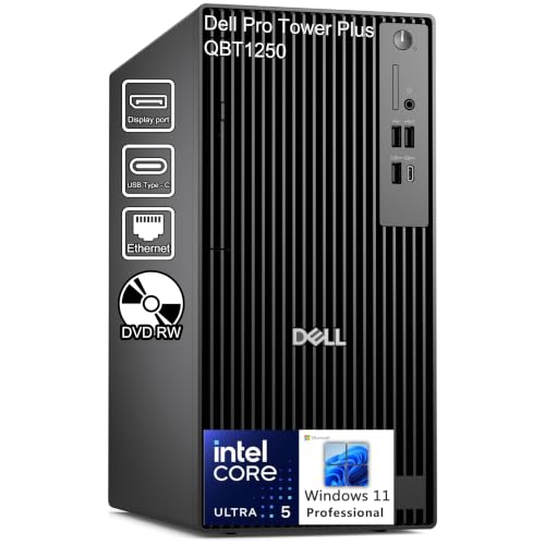 Image of Dell Pro Tower Plus QBT1250 Desktop PC, Intel Core Ultra 5 235 14-Core