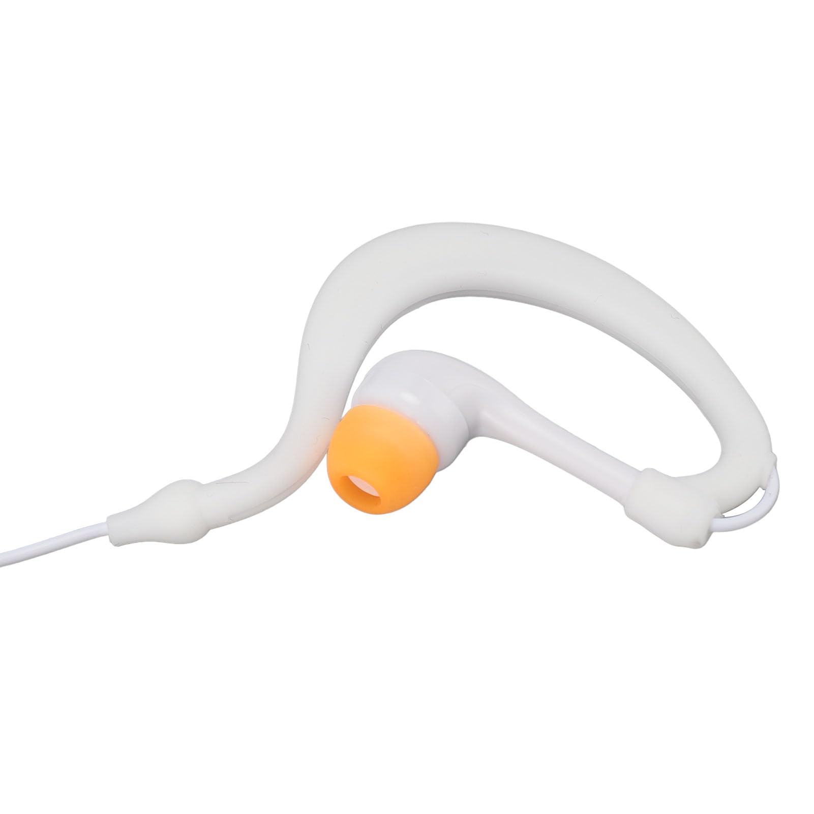 Reproductor MP3 impermeable para natación, IPX8 8G con memoria recubierto de goma, reproductor USB con auriculares, para natación, buceo, correr, ciclismo (blanco)