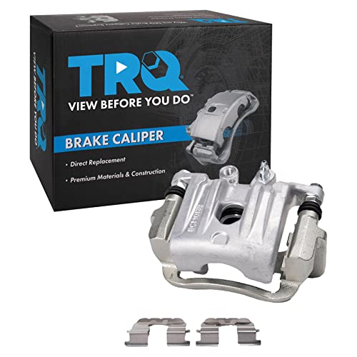 Image of TRQ Rear Left Brake Caliper w /Bracket Drivers Side