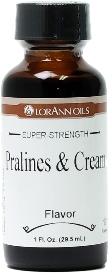 Super Strength Flavoring - Used For Candy Making, Flavoring Extracts, Baking, Hard Candy, and Flavor Oils - Bold, Natural Flavors 4X Stronger Than Extracts - Pralines and Cream, 1 fl oz