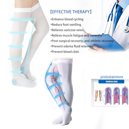 Image of Anti Embolism Stockings, 2 Ted Hose Compression Socks 15-20mmhg