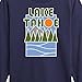 Instant Message - Lake, Tahoe - Toddler & Youth Long Sleeve Graphic T-Shirt - Size 3T Navy