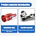ijuicy 2 PCS Car Turbo Whistle, Exhaust Muffler Pipe Whistle, Turbo Sound Whistle Exhaust Muffler, Aluminum Car Turbo Sound Simulator, Universal Modification Accessories for Most Cars (Red #M)