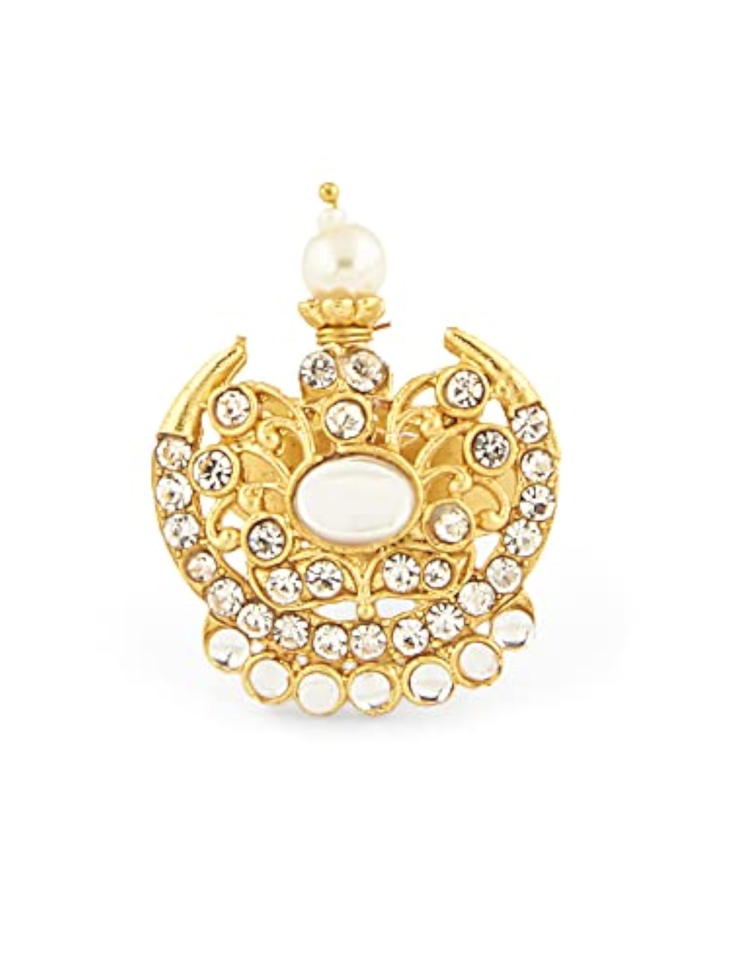 Kundan Choker Necklace Earring & Ring Set - ZPFK13651