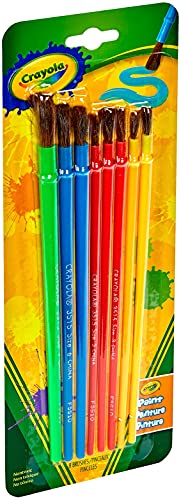Crayola 05-3516 Paint Brush Set - Assorted Colors (8 Pieces), Painting Supplies For Kids, Great For Kids Classrooms & Art Projects thumb #1