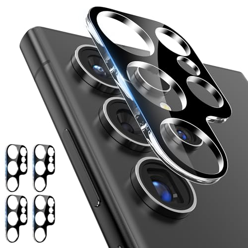 4 Pack Camera Lens Screen Protector for Samsung Galaxy S24 Ultra, 9H Tempered Glass Camera Lens...