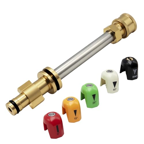 Sevensool Pressure Washer Gun Adapter with Quick-Connect Nozzles Compatible with Sun Joe SPX Series SPX1000 SPX1500 SPX2000 SPX2500 SPX200E SPX6000