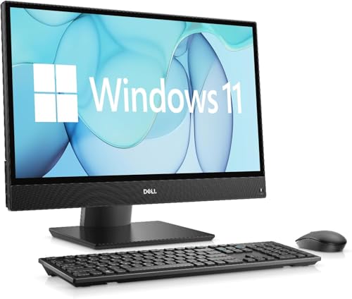 Dell OptiPlex 3280 Todo en Uno PC de escritorio FHD (1920 x 1080) Desktop Computer, Intel Core i3-10100, 8 GB de RAM, 256 GB SSD, HDMI, US Teclado QWERTY, Win11 Pro (renovado)
