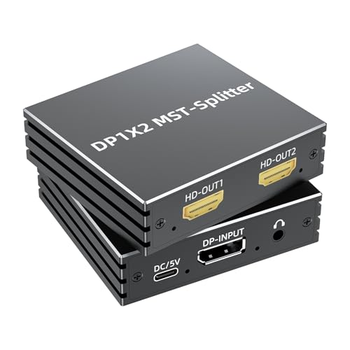 Répartiteur DP vers 2 HDMI pour connecter deux moniteurs au bureau à domicile