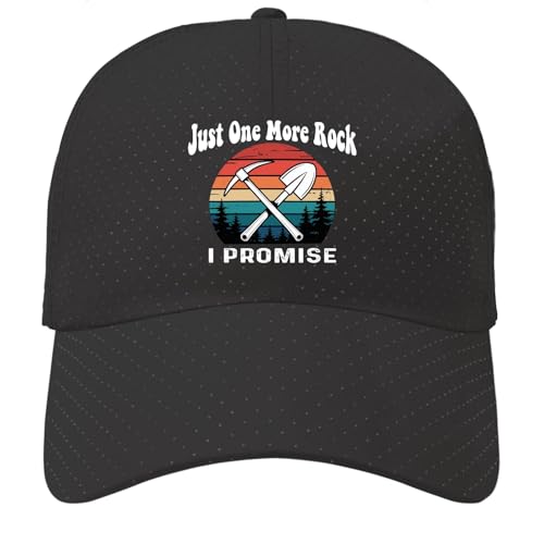 Just One More Rock I Promise Baseball hat Outdoor caps for Dad