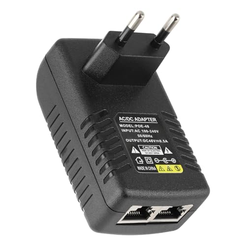 Ya en mundofriki.es: 48V 0.5A Gigabit Power PoE, Adaptadores de Inyección PoE Standard 10/100/1000Mbps/1G/2G, Adaptador de Inyector Distancia de hasta 100 Metros, Injector Ethernet Adapter para IP Phone Camera
