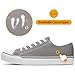 ZGR Mens Classic Casual Shoes,Lace-up Fashion Sneakers,Low Top Canvas Shoes for Men(Grey.US10.5)