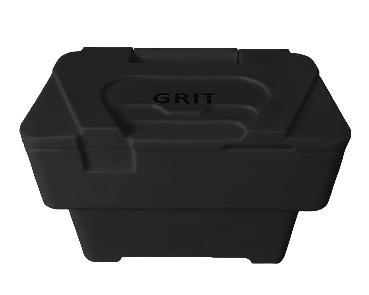 Britishbins Black 115 Ltr Grit Salt Bin With 25Kg Salt And Scoop
