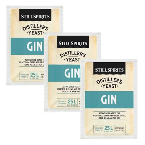 Levadura para destilado: ginebra 20g - Pack 3 unidades (3x20g)