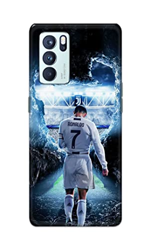 Image of Printed Hard Back Cover Case for Oppo Reno6 Pro 5G Back Cover (Footbal Legend) -702